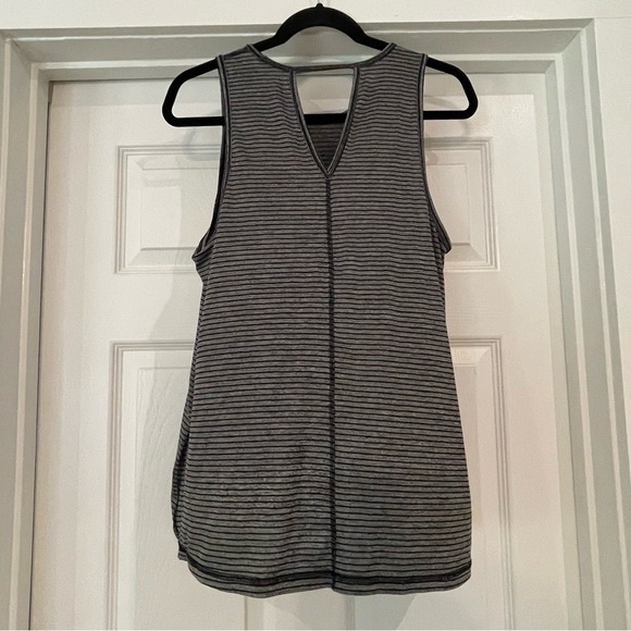 Ideology Pink and Gray Striped Tank Tops - Picture 5 of 7